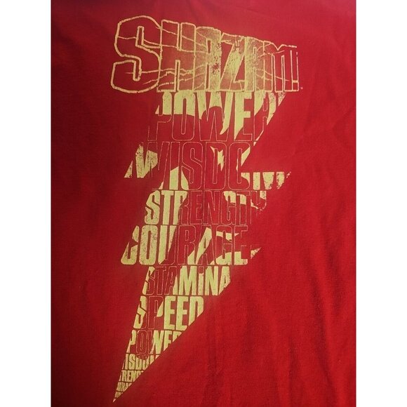 DC Comics Shazam! T-Shirt Red Size Small - Picture 4 of 6
